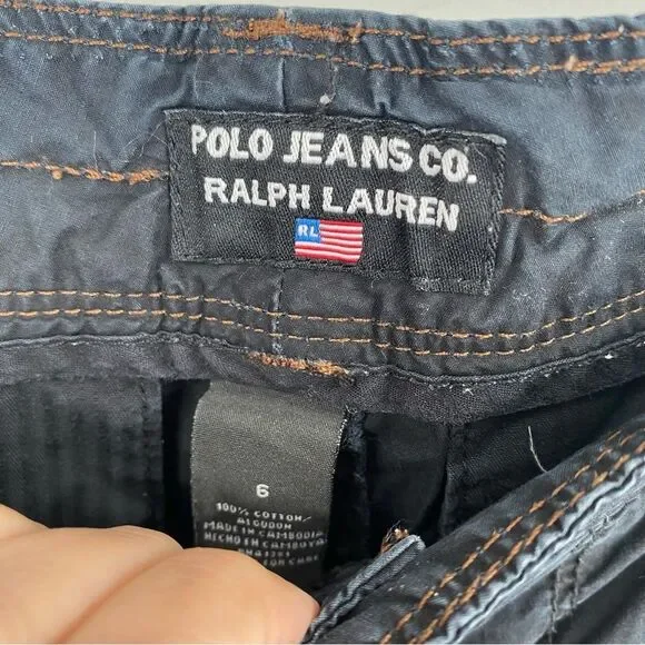 Rocawear Dark Cargo Shorts for Women size 6 - Picture 2 of 3